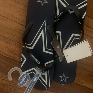 Brand New NFL Cowboy Flip flops